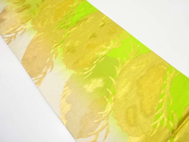 JAPANESE KIMONO / ANTIQUE FUKURO OBI / SILK / WOVEN JAPANESE LARCH